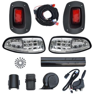 Golf Cart Led Deluxe Light Kit for EZGO RXV LED Headlight and LED Taillight