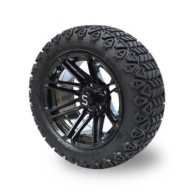 Golf Cart Off-Road 22*10-14 Tire and Gloss Black Rim With S Center Cap
