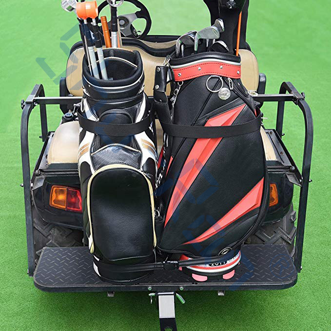 Black Metal Golf Cart Rear Seat Golf Bag Attachment Universal OEM