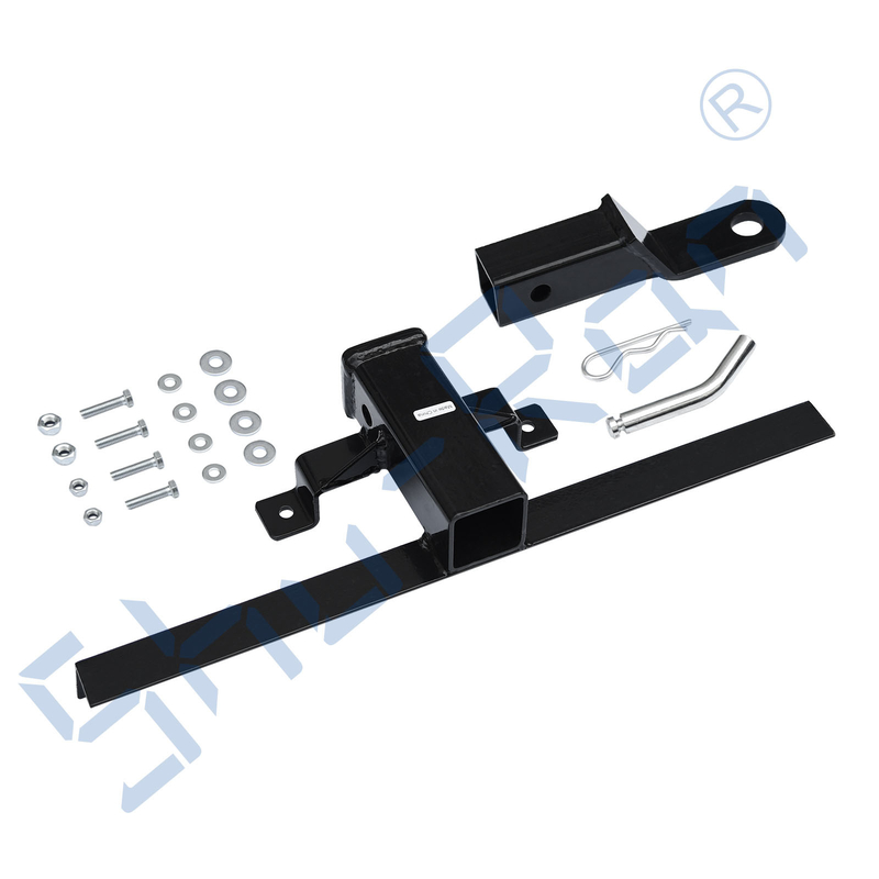 Black Steel Club Car Trailer Hitch DS 1982-Up Heavy Duty Golf Cart Receiver Hitch