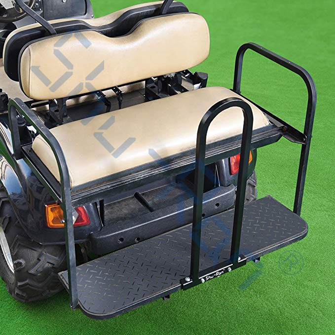 Universal U Shape Golf Cart Rear Seat Safety Grab Bar Black Color 30x11.8x1 Inches
