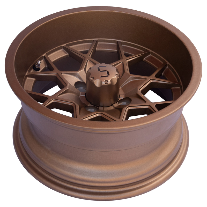 12 / 14 Inch Bronze Golf Cart Aluminum Wheels 4X4 Bolt Pattern -25 ET 101.6 PCD