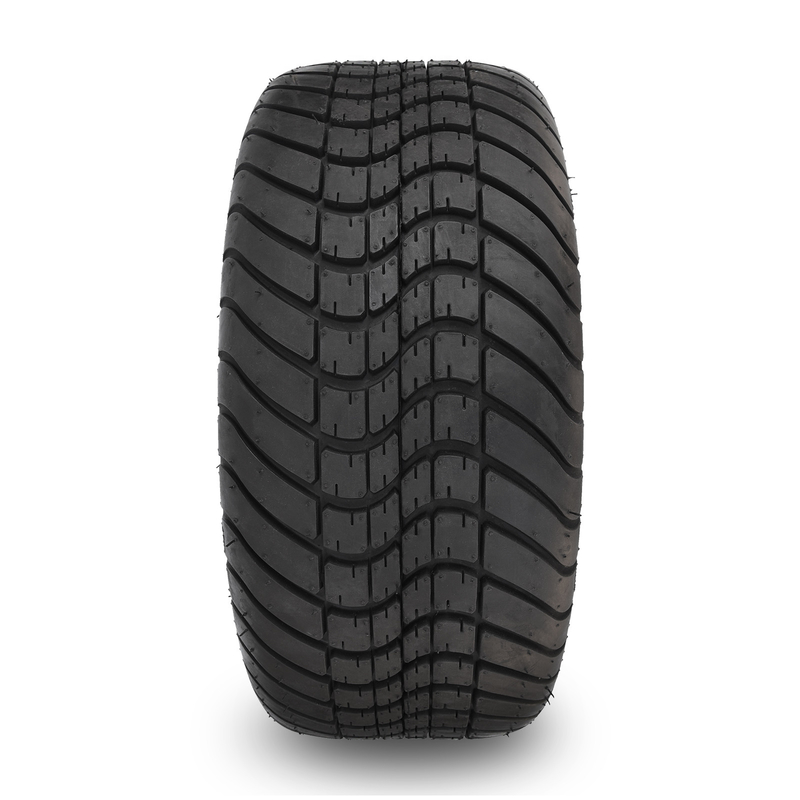 14 Inch Matte Black Golf Cart Rims And Tire Combo 225/30-14 Street DOT 101.6 PCD