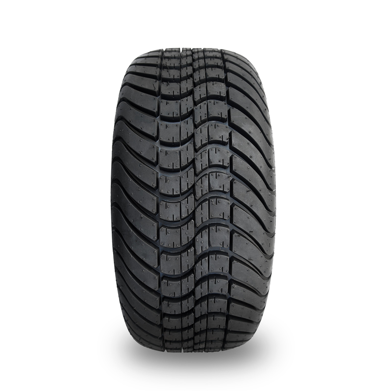 Machined Gloss Black Golf Cart Wheel And Tire Combo 215/35-12 Low Profile DOT Tyres 4 Set
