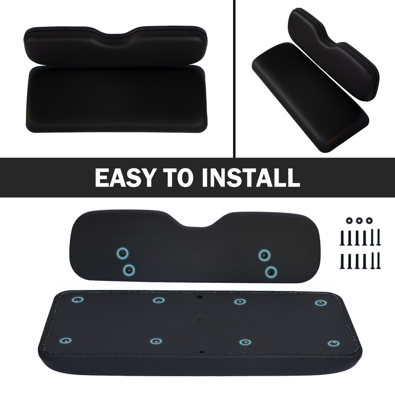 ShuRan Universal Golf Cart Rear Seat Replacement Cushions For EZGO/Club Car/Yamaha