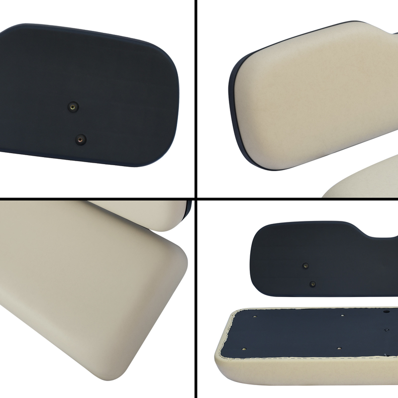 Universal Buff Golf Cart Rear Seat Replacement Cushions PU Material For Club Car