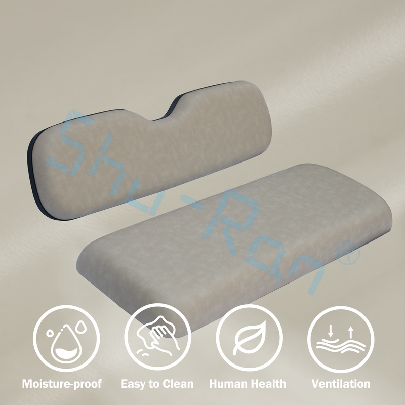 OEM Golf Cart Rear Seat Cushions PU Leather Memory Foam For EZGO Club Car YMH