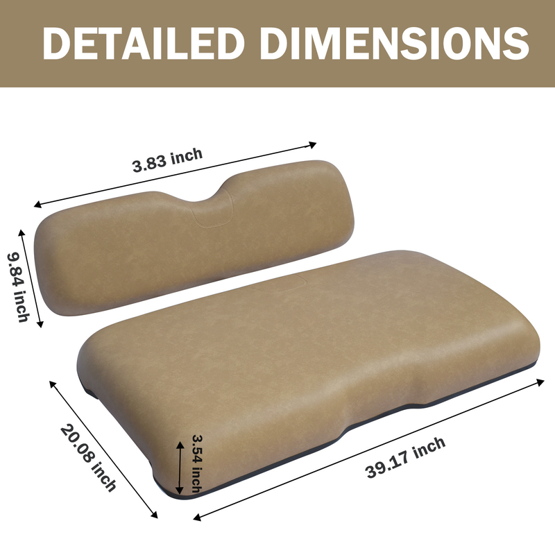 Golf Cart Front Seat Replacement Cushions Golf Cart Cushion Seat For EZGO RXV Tan