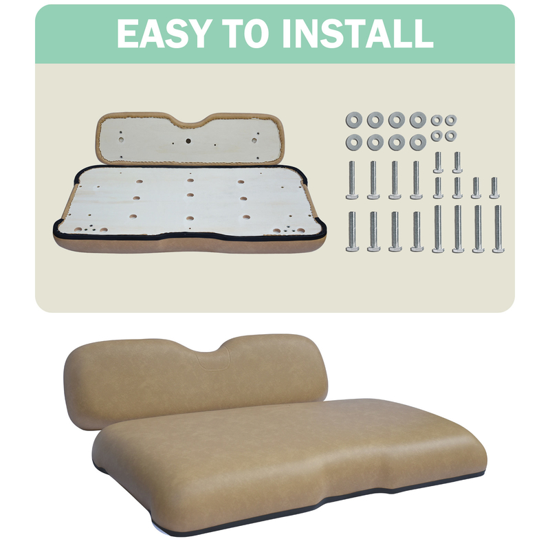Golf Cart Front Seat Replacement Cushions Golf Cart Cushion Seat For EZGO RXV Tan