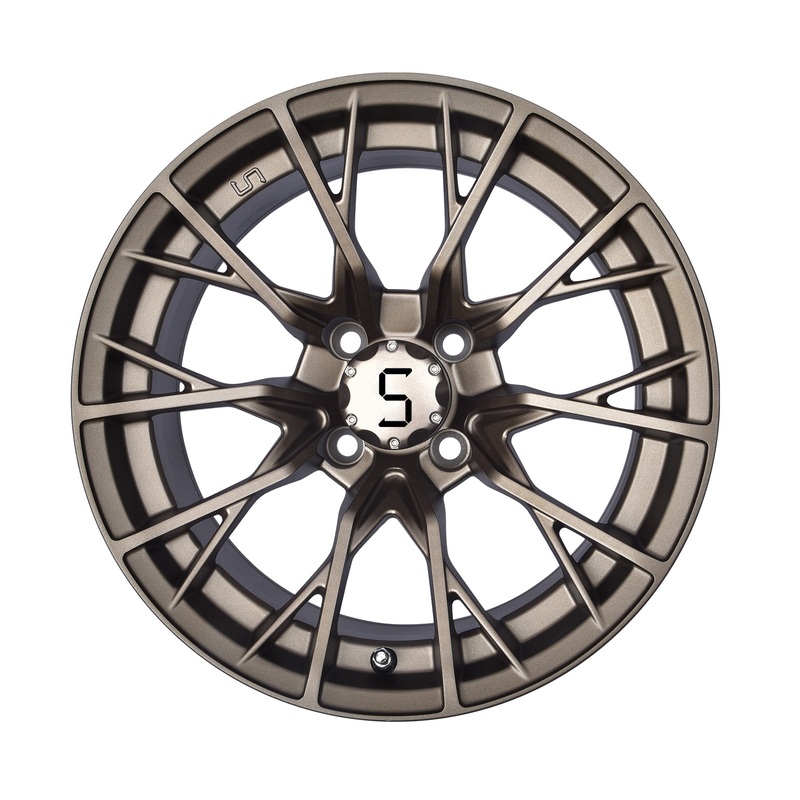 Gunmetal 14 Inch Golf Cart Wheels And Tires 4/101.6 Bolt Shuran New Starshine-419