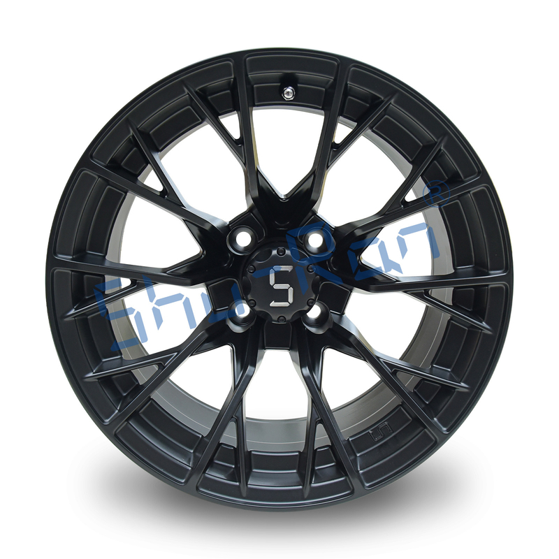 Shuran New 14'' Rims Matte Black Aluminum Golf Cart Wheel 14x7 Universal 4 Bolt Pattern