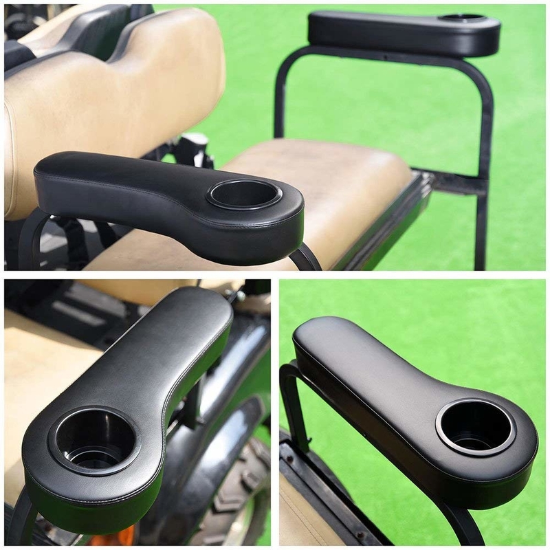 Universal Black Golf Cart Rear Seat Arm Rests