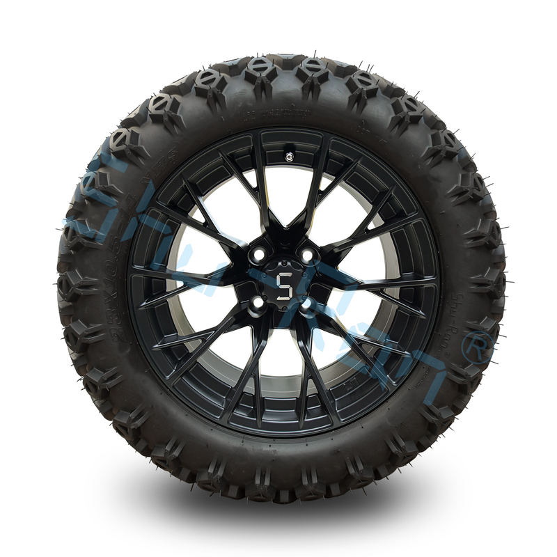 Shu Ran 14 Inch Golf Cart Wheels And Tires Rims with DOT Tires 101.6 PCD 4x4 Bolt Pattern