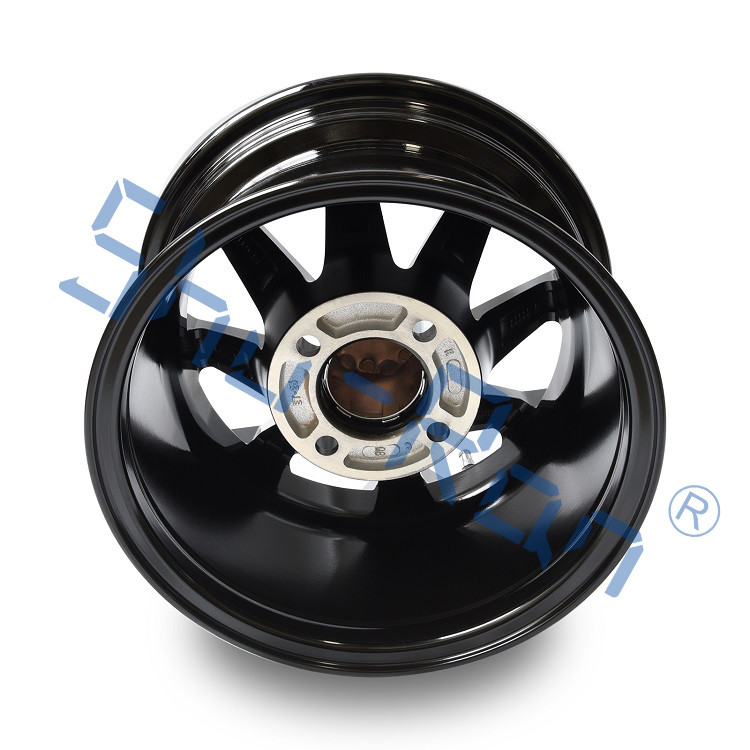 Golf Cart 12''/14'' Machined/ Glossy Black Aluminum Wheels Rims for Club Car, EZGO, YMH Golf Carts