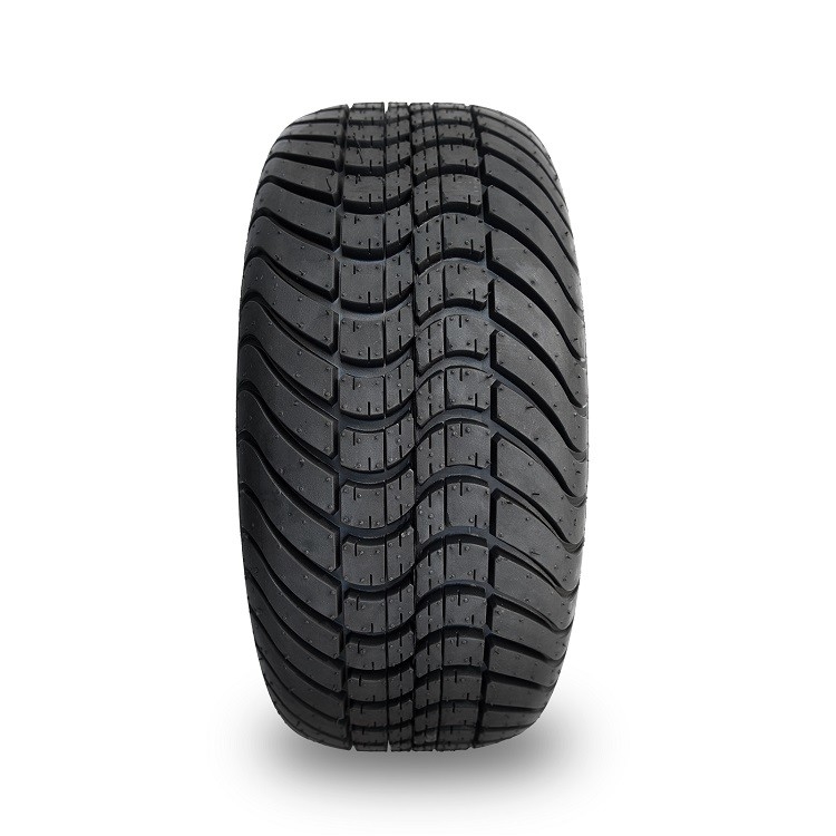Shu-Ran New Exclusive 12''  Glossy Black Golf Cart Wheel and 215/35-12 DOT Street Tyre Combo