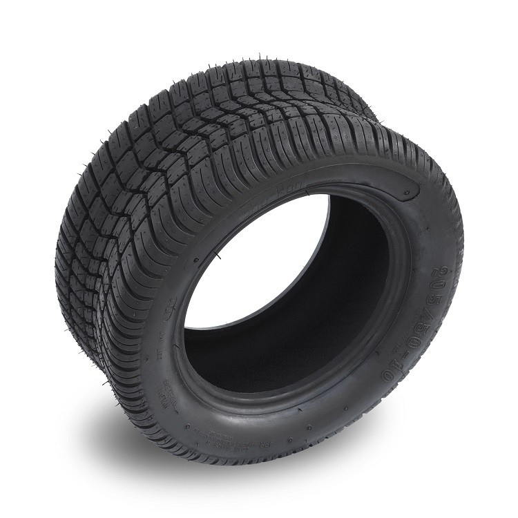 Golf Cart 205/50-10 Street Tires Compatible with 10 Inch Wheels - No Lift Required