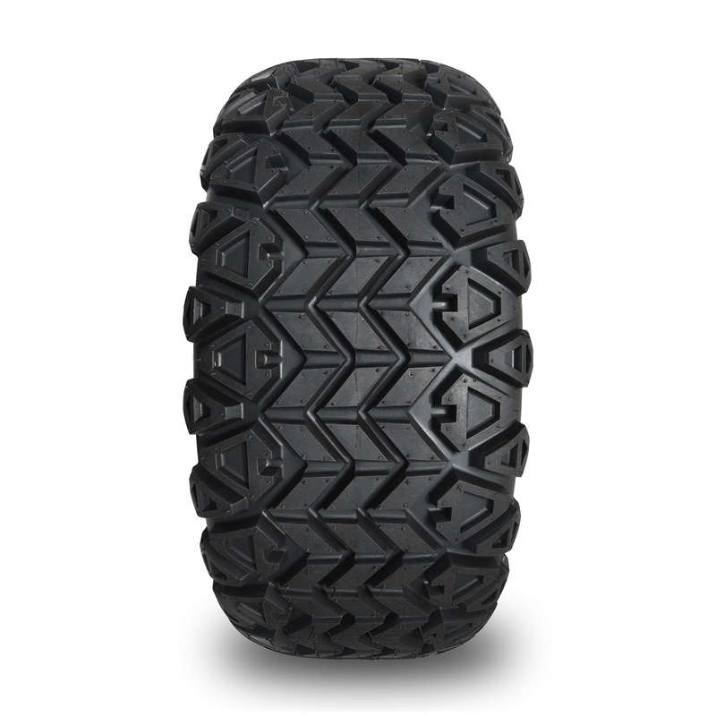 14 Inch Golf Cart Bronze Wheel and 22x10-14 Off-Road Tire with Lug Nuts and Center Caps