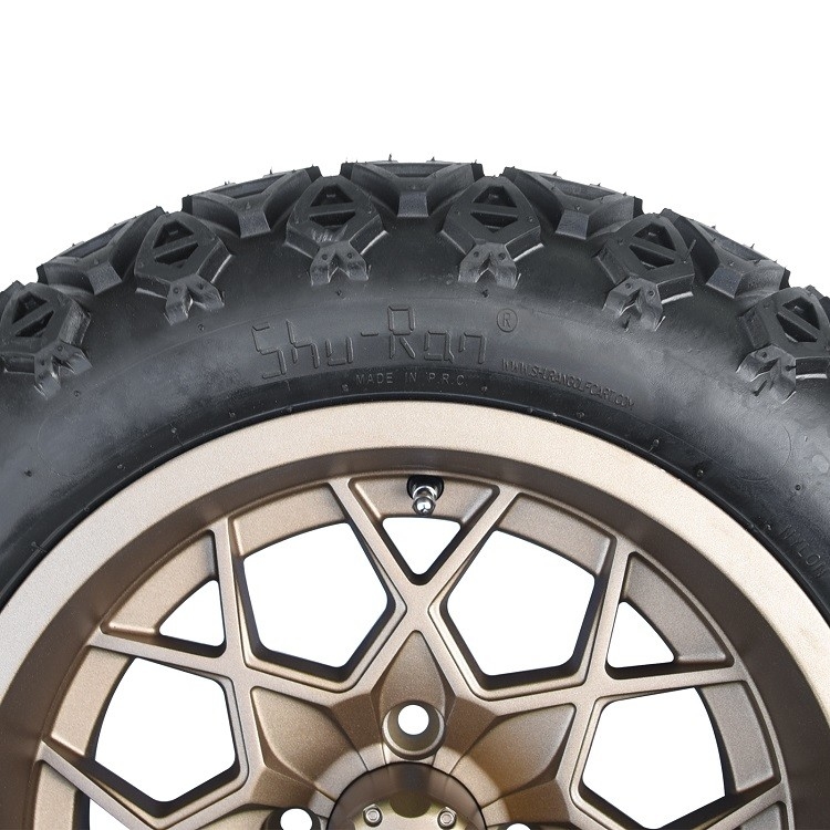 Golf Cart 14'' Bronze Wheels And 22x10-14 Tires Lift Required PCD 1/101.6