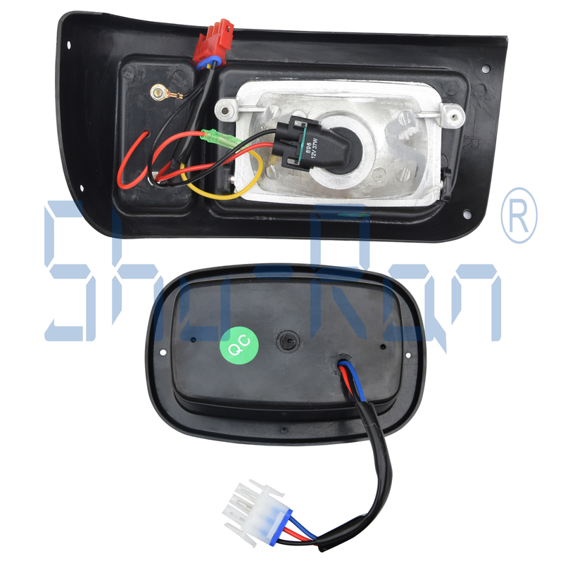 Golf Cart Halogen Headlight And LED Red Taillight Kit Compatible With Club Car DS