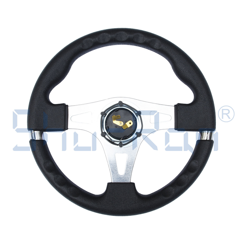 Golf Cart F1 Red Custom Steering Wheel For Club Car, EZGO, And Yamaha