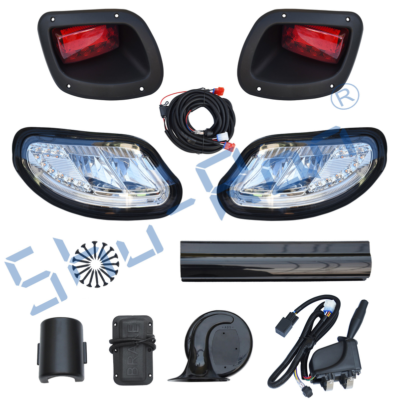 Golf Cart Deluxe LED Light Kit Fits EZGO Freedom TXT 2014-Up (Gas & Electric) With Universal Deluxe Light Upgrade Kit