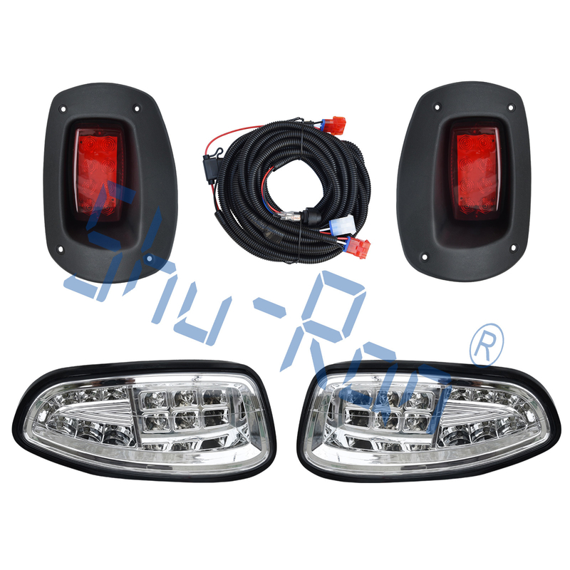 Golf Cart Led Deluxe Light Kit for EZGO RXV LED Headlight and LED Taillight