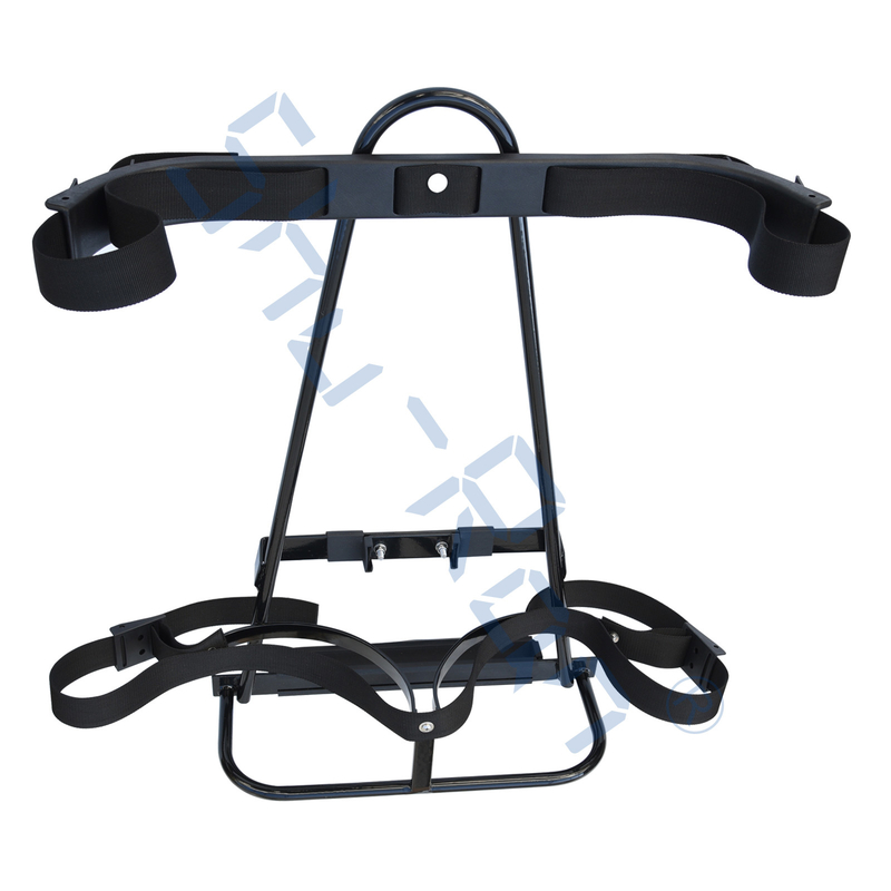 Golf Cart Black Metal Bag Attachment Holder - Mounts to Standard Safety Bar
