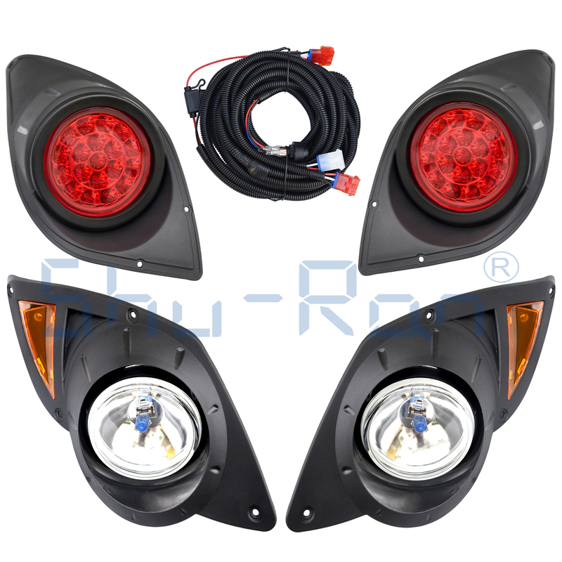 Golf Cart Basic Light Kit for Yamaha Drive, Halogen Headlights and LED Taillight