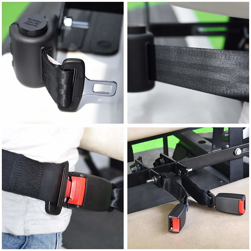2 Universal Retractable Golf Cart Seat Belts Bracket Kit Compatible with EZGO Yamaha Club Car
