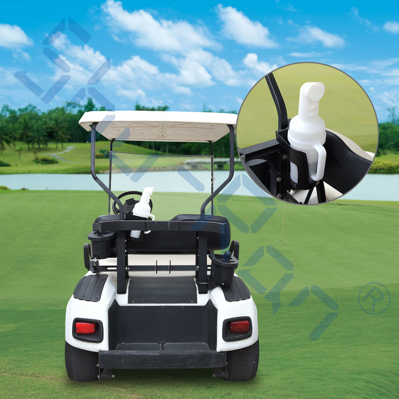 Universal Golf Cart Sand Bottle with Holder for Club Car, EZGO, and Yamaha