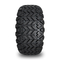 Machined Gloss Black 14 Inch Golf Cart Wheels And Tires 22x10-14 All Terrain DOT