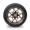 Bronze 14 Inch Golf Cart Wheel And Tire Combo 225/30-14 4PLY DOT Approved