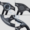 Golf Cart Aviator 5 Carbon Fiber Grip/Black Spokes Steering Wheel