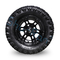 20*10-10 All Terrain Golf Cart Tires And Wheels Aluminum Alloy 10 Inch 4 PLY Tubeless