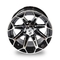 Golf Cart 12''/14'' Machined and Glossy Black Alloy Wheel 4x4 Bolt Pattern