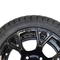 Shu-Ran New Exclusive 12''  Glossy Black Golf Cart Wheel and 215/35-12 DOT Street Tyre Combo