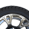 Golf Cart 215/35-12 Tyre and 12&quot; Highlighting Gloss Black/Dark Silver Wheel Combo