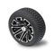 12 Inches Machiend/Black Golf Cart Wheels And 215/35-12 DOT Street Tires Combo 4 Ply