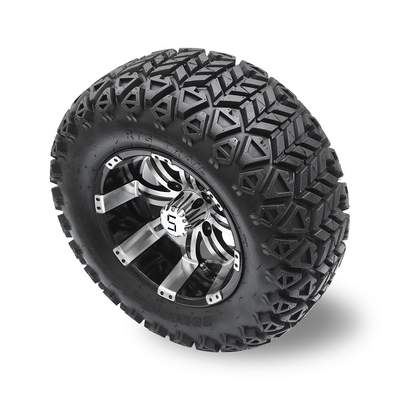 12'' Golf Cart Wheels And 23x10.5-12 High Profile Tires Combo