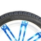 14'' Blue/Glossy White Wheels And 225/30-14 Tires Assembly Electrophoresis Paint