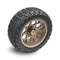 Golf Cart 14'' Bronze Wheels And 22x10-14 Tires Lift Required PCD 1/101.6