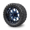 14 Inches Golf Cart Blue/Black Wheels And 22*10-14 All Terrain Tires