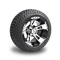 12'' Golf Cart Wheels And 215/35-12 Low Profile Golf Cart Tires Combo - Set Of 4