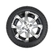 Black Aluminum 12 Inch Golf Cart Wheels And Tires 215 35 12 With 8 Spokes