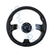Golf Cart GT Rally Black Steering Wheel with Polyurethane Grip