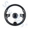 Golf Cart GT Rally Carbon Fiber 12.5&quot; Steering Wheel With PU Grip