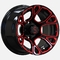 ShuRan Exclusive 12 Inch Golf Cart Red/Glossy Black Aluminum Wheels