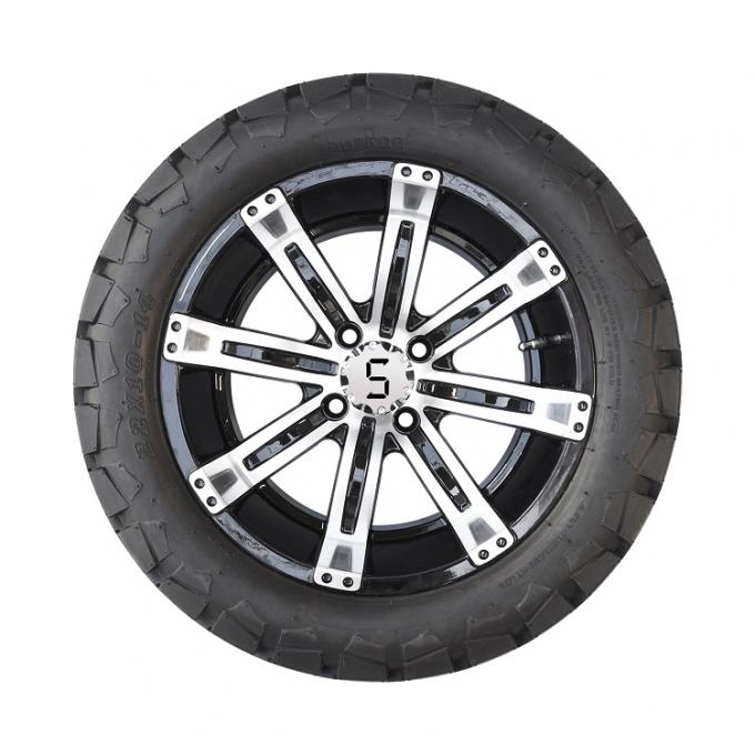 Golf Cart 14'' Aluminum Wheel and 22x1014 All Terrain DOT Tire Combo